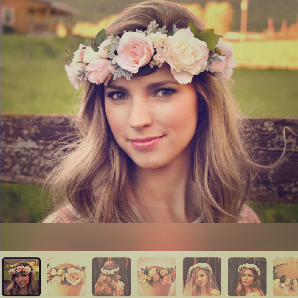 💗🌸Blush flower crown🌸💗